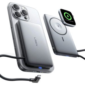 Magnetic Battery with Built in Cable Wireless Powerbank