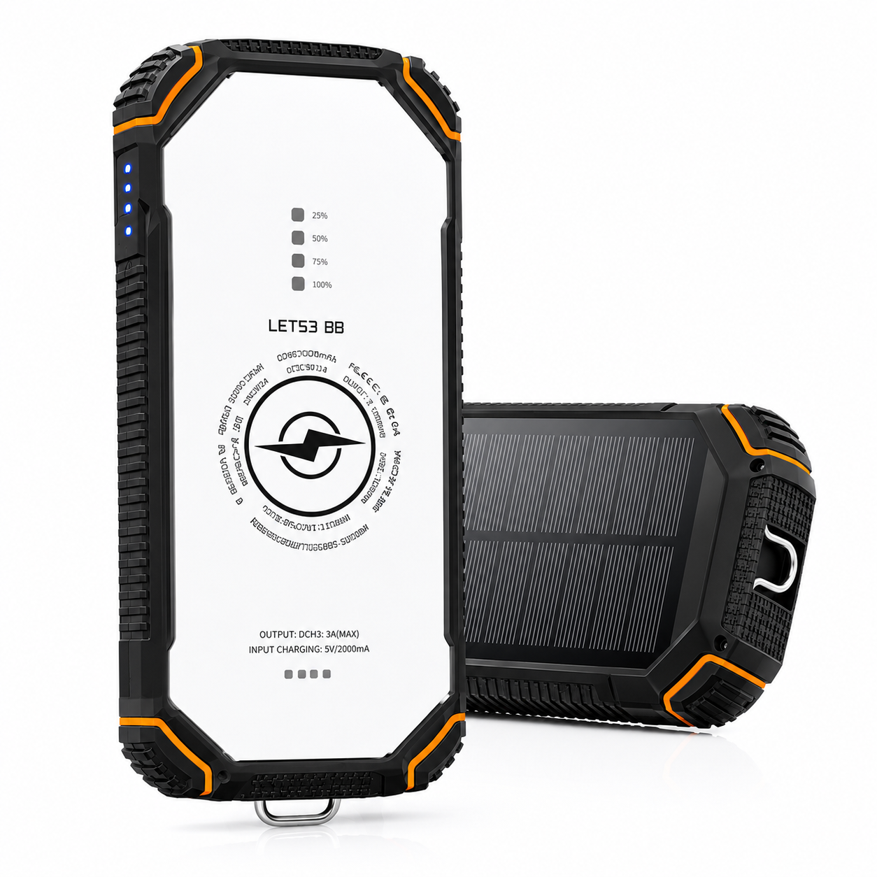 High Capacity Powerbank Solar 20000mAh Charging Solution