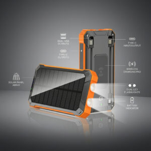 Rugged Compact Design Best Solar Charger Powerbank